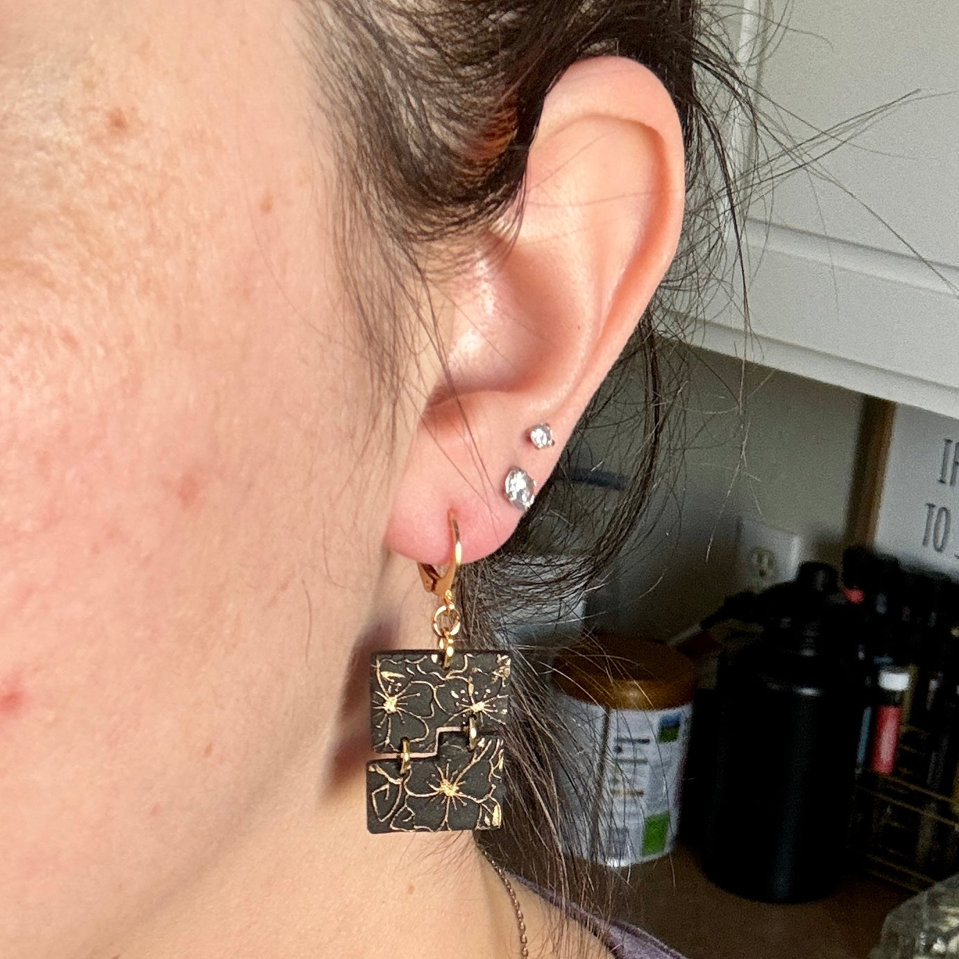 Black Beauty Dangles