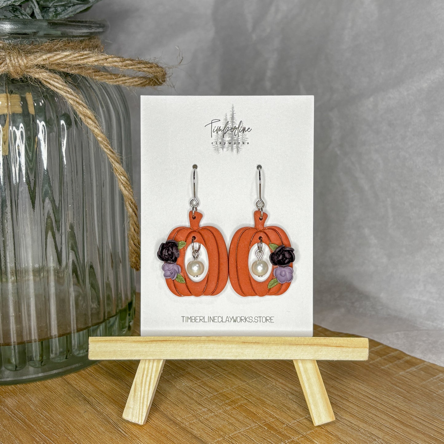 Pearly Pumpkin Dangle