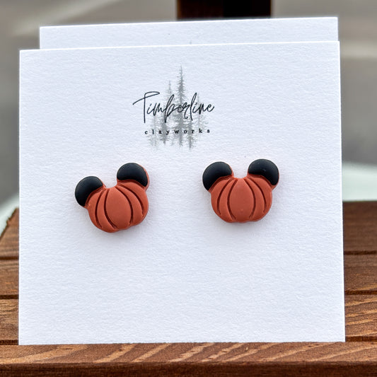 Pumpkin Mouse Studs