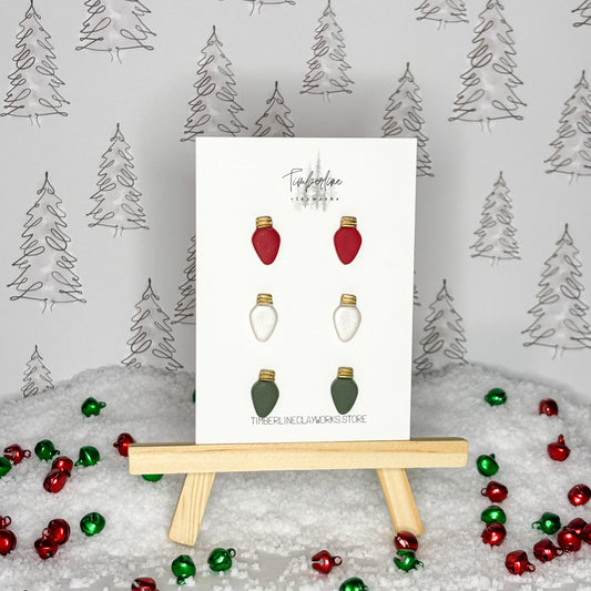 Christmas Light Stud Trio